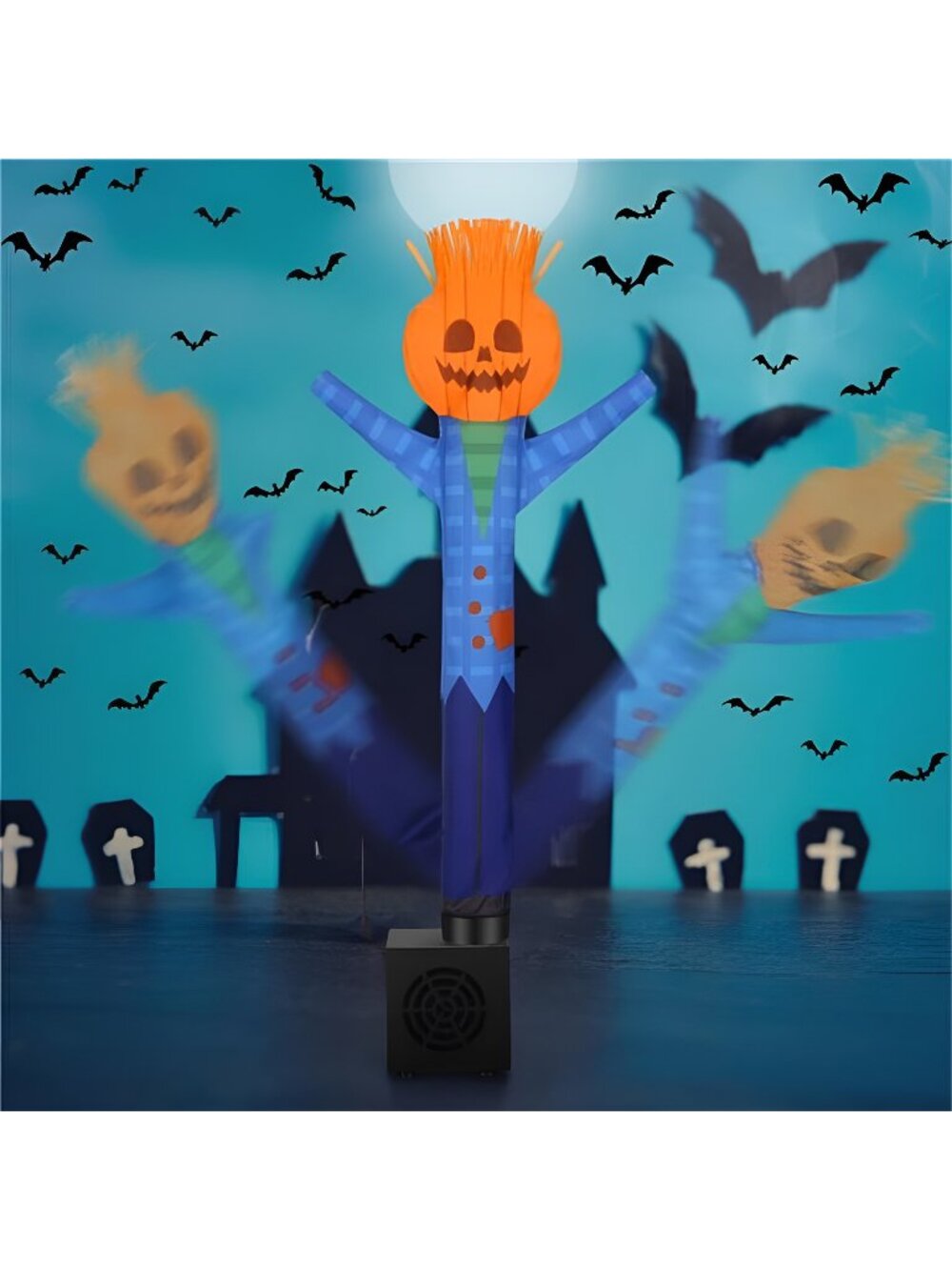 Fall Thanksgiving Pumpkin Mini Inflatable Tube Man Wacky Waving Inflatable